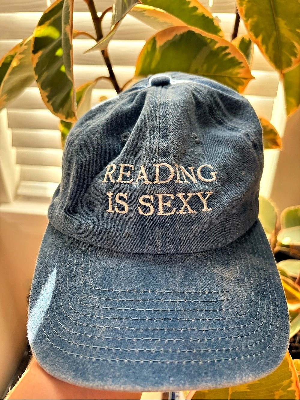 Book of the Month Reading Is Sexy Dad Hat Denim